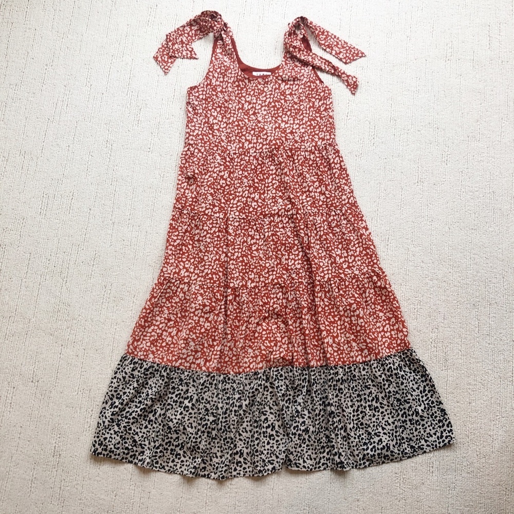 THML Red and Black Floral Maxi Dress - Picture 11 of 11